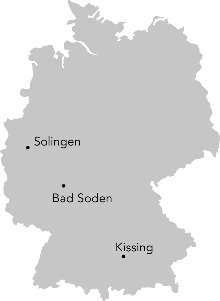 Standorte ipm|gruppe auf Deutschland-Karte