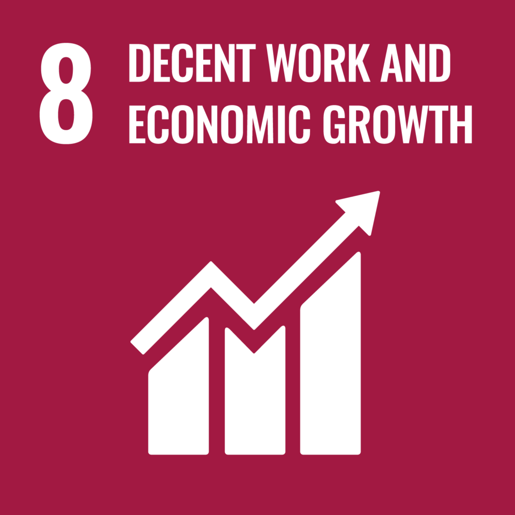 Grafik 8 UN SDGs Decent Work and Economic Growth